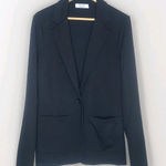 BAILEY 44 Black Ponte Stretch Knit Blazer‎ Jacket Size L Made In USA Photo 0