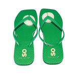 SO  Flip Flops Womens Size 8 Green Slip On Sandals Thongs Light Square Toe NWT Photo 6