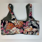 Maaji  Pine Green Passion 2 Way Wear Classic Floral Bralette Bikini Top‎ Size M Photo 5