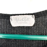 John Galt  one size‎ black ribbed tank top slightly cropped fitted sleeveless Photo 2