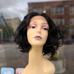 Short curly bob soft lace wig 2020 Black Photo 3