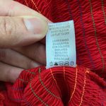 Heart & Hips NWOT Y2K style red rainbow striped stretch crop top, size large Photo 4