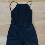 Reformation - Fitted Open Back Sleeveless Jumpsuit in Black Photo 1