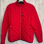 Lands' End Jacket- Winter Coat- Vibrant Red- Zippered jacket with side pockets Photo 0