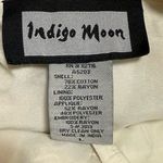 Indigo Moon Vintage Button Front Patchwork Sequin Shirt Jacket Beige Tan Large Photo 6