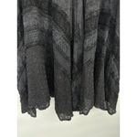 Papillon Vintage Stone Wash Embroidered Midi Skirt Large Black Witchy Dark Fairy Photo 2