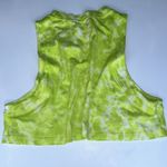 Lululemon NWOT All Yours Crop Cotton Tank in Marmoleado TieDye Eccentric Lime Photo 5