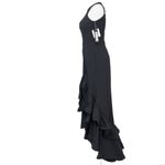 Betsy and Adam . Arielle Scuba Crepe Ruffle Slit Gown. Photo 6