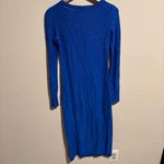 Free People  Beach Tanya Sweater Maxi Square Neck Blue- Size XS Photo 4