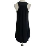SheBird Size 4 The Tunic Tank Dress Black Pockets Built in Bra Travel Flowy Photo 4