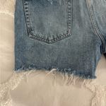 ZARA  Women's Distressed Blue Jean Shorts Photo 6