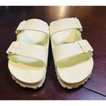 Birkenstock Arizona EVA Slides Sandals Womens Pale Green Double Strap 39 N (8-9) Photo 3