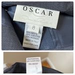 Oscar de la Renta Blue Wool Mohair Viscose Blend Lightweight High Rise Pant 8 Photo 7