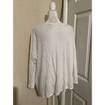 Velvet by Graham Spencer White Linen Boatneck Pullover Top Long Sleeve XL Photo 3