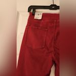 Free People We The Free In My Feelings Red Wine Cropped Slim Flare Jeans Small Photo 10
