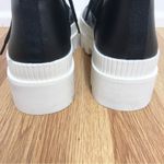 Gianni Bini  Black Leather Platform Ankle Boot Bootie Lug Sole Sneaker Sz 6.5 New Photo 4