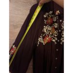 April Cornell tunic blouse Large embroidery brown fall Cottagecore boho Vintage Photo 10