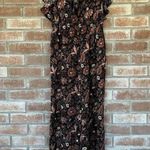 Madewell NWT Ruffled Jumpsuit Fall Floral Small Wide Leg Small Photo 7