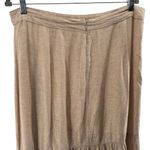 Madewell  Tan Linen Blend Tiered Ruffle Midi Skirt Women’s Size 14 Photo 5