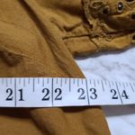 Old Navy  Ochre Lantern Sleeve Linen Blend Eyelet Detail Blouse Size XL Photo 1