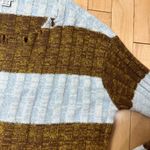 BDG Urban Outfitters Distressed Neckline Cropped Striped Sweater Size XS Photo 3