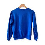 Wound Up Busy Doing Nothing Crewneck Vintage Sweatshirt, Royal Blue sz. XS Photo 9