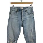 AGOLDE Women’s Jaime High Rise Distressed Straight Jeans in Light Wash Size 26 Photo 2
