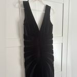 Tadashi Shoji Vintage Tadashi Velvet Gown in Black Size Medium Black Tie Evening Gown Wedding Photo 2