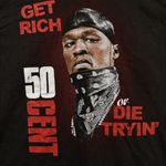 Get Rich Or Die Tryin 50 Cent Hip Hop Album Cover T-Shirt L  Photo 1
