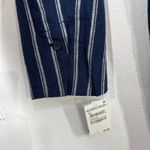 Treasure & Bond Treasure Bond Navy Blue Striped Linen‎ Blend Blazer Jacket Business Casual M Photo 12