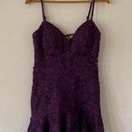 NEW Corset Lace Minidress MORGAN & CO. Juniors Size Small Purple Photo 0