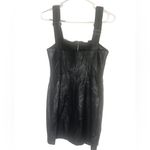 Poster Girl  X REVOLVE Black vegan leather dress S cyberpunk goth punk Photo 1