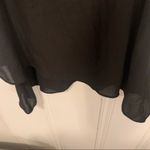 BCX  Black Ruffle Layer Hem Chiffon Sleeveless Top Photo 2