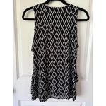 White House | Black Market White House‎ Black Market Geometric Sleeveless Ruffle Tank Top S Small Work Photo 4