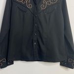 Scully Black Western Cross Studded Shirt Photo 2