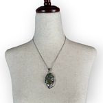 Vintage Sterling Silver Turquoise Jade Navajo Necklace Photo 1