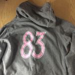 Hooters Womens Rare  Zip Up Sweatshirt Hoodie Cotton Soft Pink & Gray Size Small Photo 7