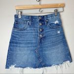 Madewell Rigid Denim A-Line Mini Skirt in Hughes Wash Size 24 Photo 2