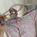 Floral halter neck dress. S Pink Photo 4