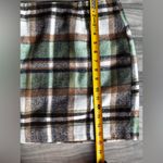 Green and Brown Pencil Mini Skirt for Casual Wear Size L Photo 4