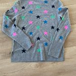 Halogen Gray Star Crewneck Cashmere Sweater Size S NWT Photo 2