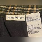 White Stag VTG 1960s Green Plaid Wool Knee-Length Skirt - 6 Photo 9