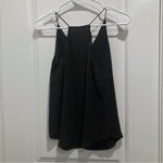 Loft NWT  Covered Button Tank Blouse Black Photo 3