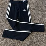 Adidas Women’s Tights Full Length Athletic Pants Size S Black White GL0723 NWT Photo 2