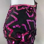 Vintage Silk & Sequin Short Sleeve Blouse Medium Cocktail Black Photo 7