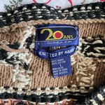 Vintage 80s 90s 20 Ans by Mariea Kim Safari Animal Knit Cardigan in Large Tan Photo 1