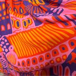 Kambric Goods Silk House Dress 60s 70s Print Kaftan Dress Maxi Medium/Large Photo 6