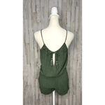 Mustard Seed ‎ Women's Green Linen Romper Size Small Summer Casual Sleeveless Photo 2