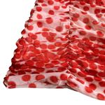 Vertigo Paris Vertigo Polka Dot Mesh Smocked Dress V-Neck Sleeveless Red Stretch Size Medium Photo 7