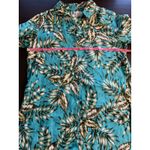 C&C California C & C California‎ Linen Tropical Shirt Roll Tab Sleeves Womens Small Vacation Photo 8